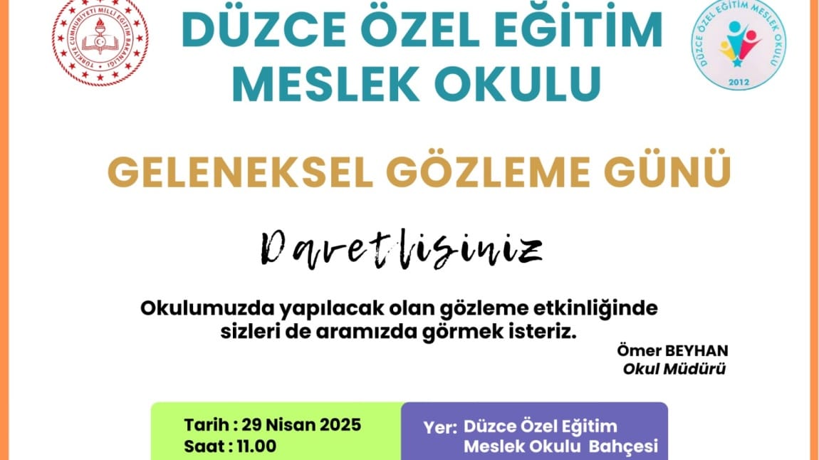 GÖZLEME GÜNÜMÜZE DAVETLİSİNİZ
